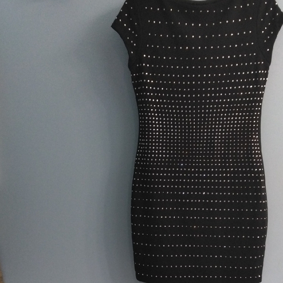 Express Dresses & Skirts - Like New Express Black Studded Mini Dress Size Small
